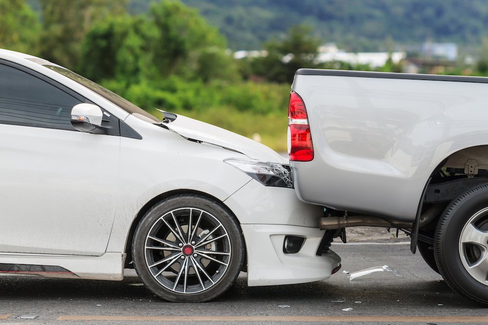 Tailgating car accident