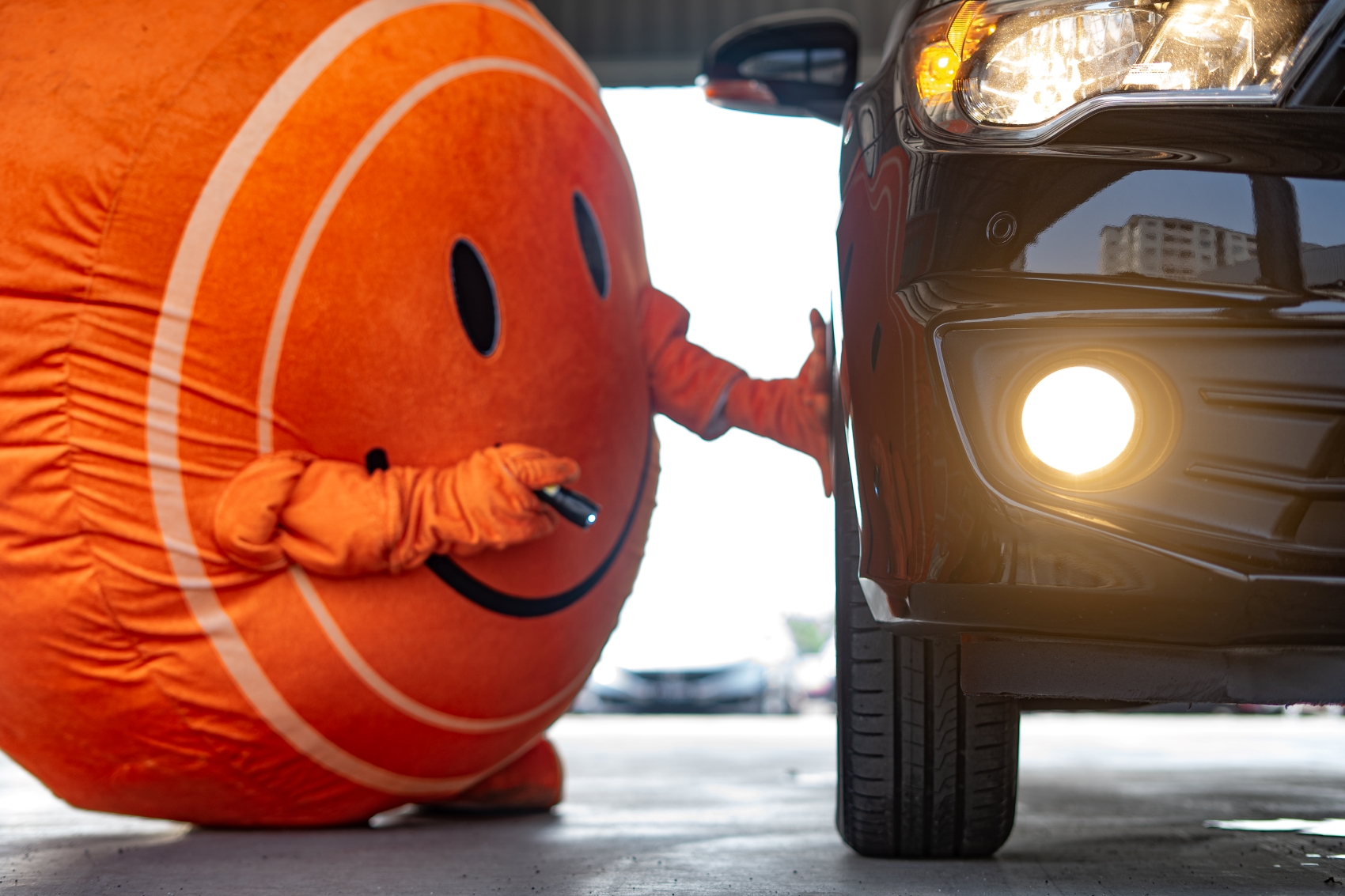 Smiley, Carro, car inspection