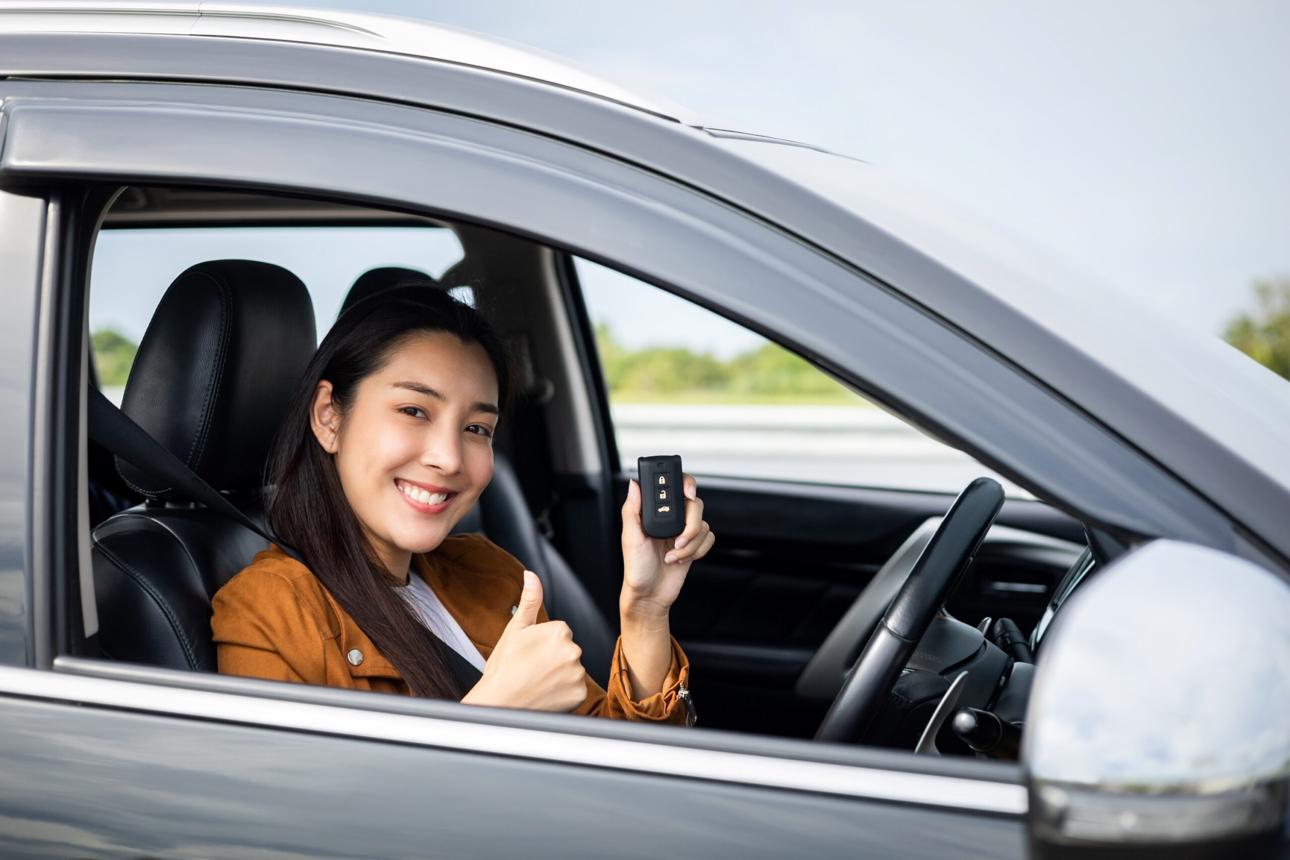 Woman, buy car, student