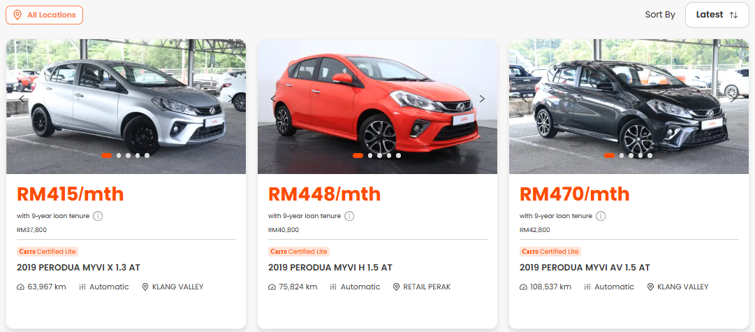 Carro Perodua Myvi