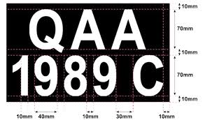 JPJ number plate rules and standard vertical