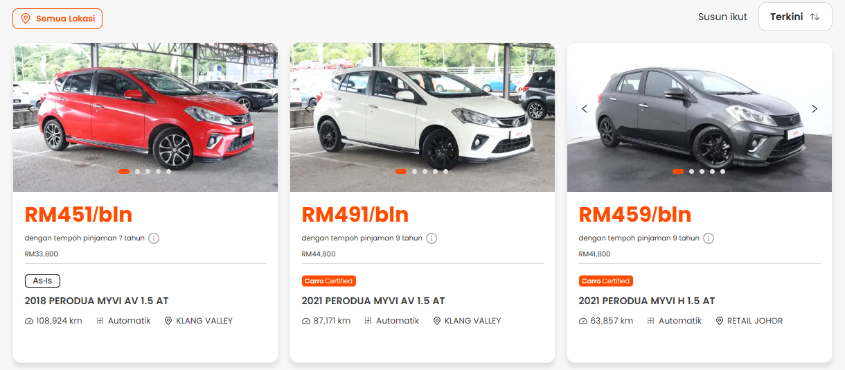 Carro MY - Perodua Myvi