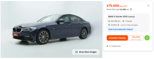 BMW 5 Series 520i Luxury - Carro