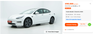 Tesla model 3 RWD for sale on Carro SG